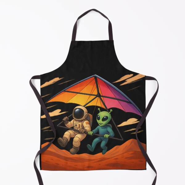 Item preview, Mars Gliders: Alien & Astronaut Ride the Red Winds designed and sold by HEERMANArt.