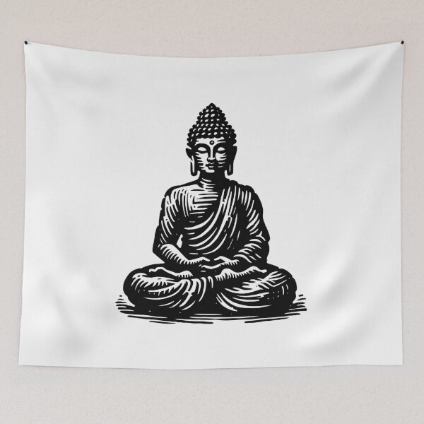 Item preview, Meditating Buddha designed and sold by Angry Swan Designs.
