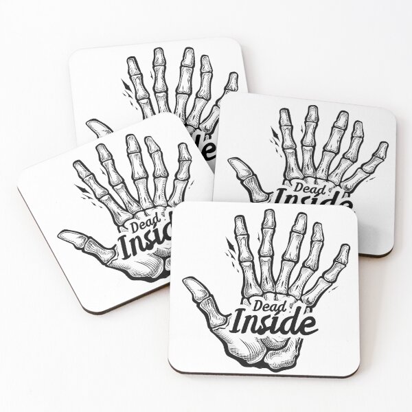 Item preview, Dead Inside - Skeleton Hand Drawing designed and sold by NADARTDOM.