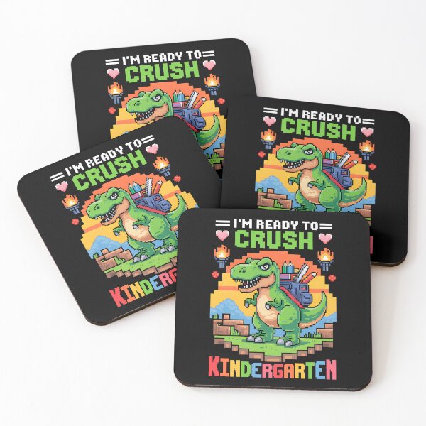 Item preview, I'm Ready To Crush Kindergarten Dinosaur Pixel designed and sold by KarimSoCute.