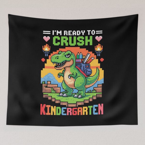 Item preview, I'm Ready To Crush Kindergarten Dinosaur Pixel designed and sold by KarimSoCute.