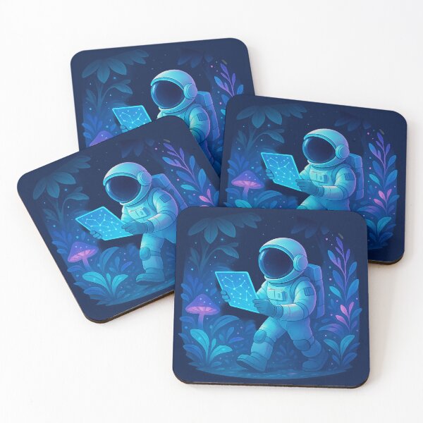 Item preview, Neon Forest Explorer: A Cosmic Nightwalk designed and sold by HEERMANArt.
