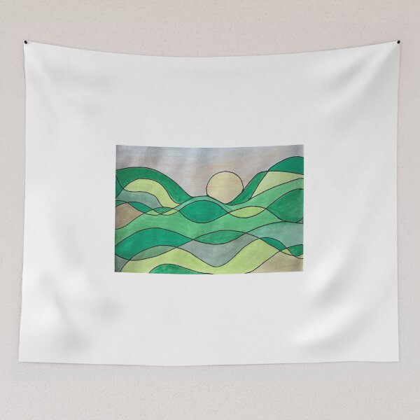 Item preview, Country rolling hills - water colour paint designed and sold by Keljawa64.