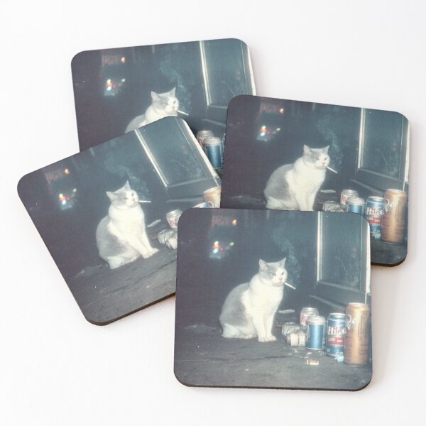 Item preview, Streetwise Cat with a Cigarette designed and sold by pastel.moonwave.