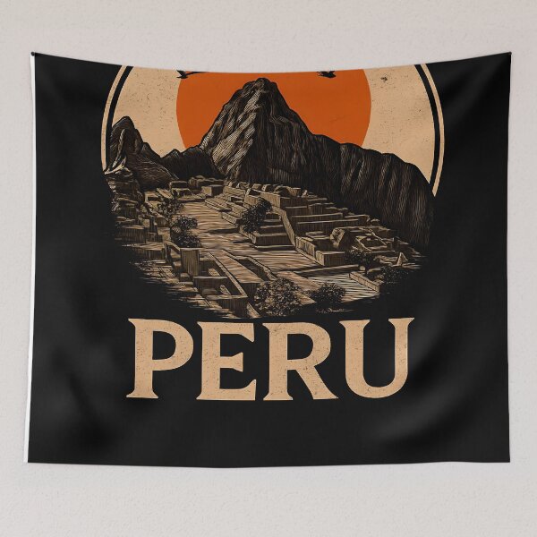 Item preview, Peru Machu Picchu travel poster designed and sold by paulrommer.