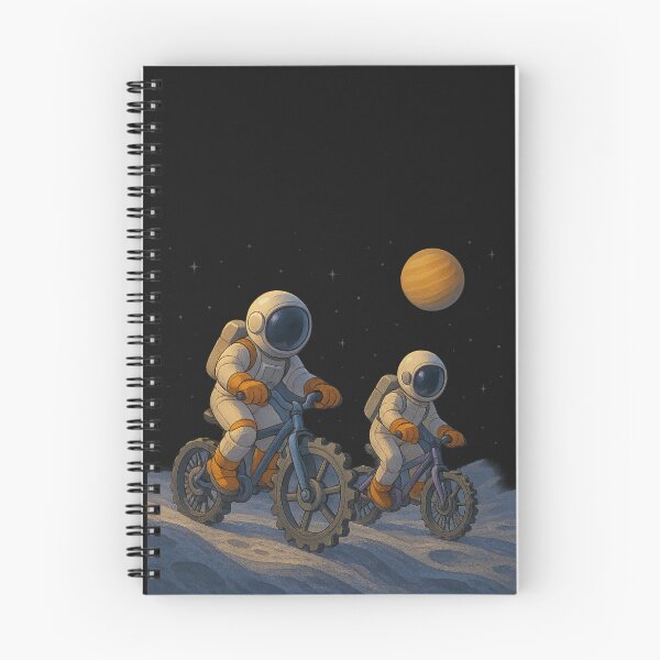 Item preview, Lunar Ride: Cycling the Wavy Moon designed and sold by HEERMANArt.