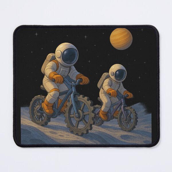 Item preview, Lunar Ride: Cycling the Wavy Moon designed and sold by HEERMANArt.