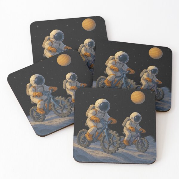 Item preview, Lunar Ride: Cycling the Wavy Moon designed and sold by HEERMANArt.