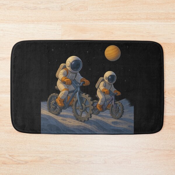 Item preview, Lunar Ride: Cycling the Wavy Moon designed and sold by HEERMANArt.