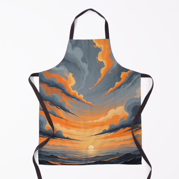 Item preview, Epic Ocean Sunset With Fiery Clouds designed and sold by ProDesignByMK.