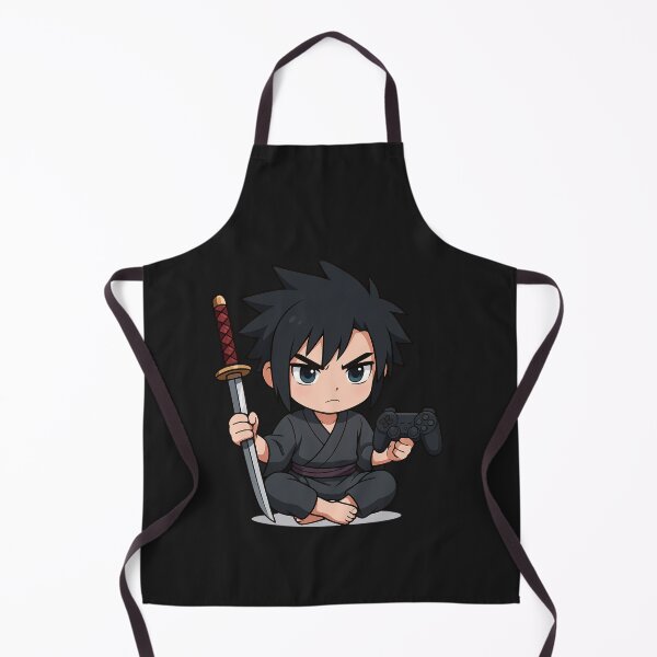 Item preview, Chibi Samurai Gamer – Cool Anime Character with Katana and Game Controller designed and sold by ColorSplash123.