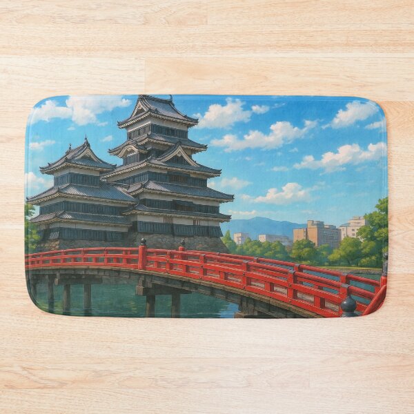 Item preview, Matsumoto Castle and Vermillion Bridge designed and sold by Takeda-art.