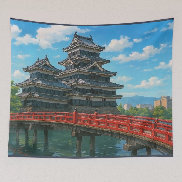 Item preview, Matsumoto Castle and Vermillion Bridge designed and sold by Takeda-art.