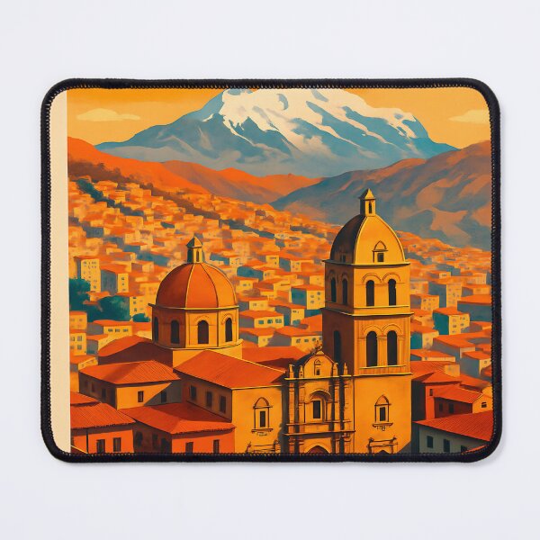 Item preview, La Paz, Bolivia Travel Poster designed and sold by paulrommer.