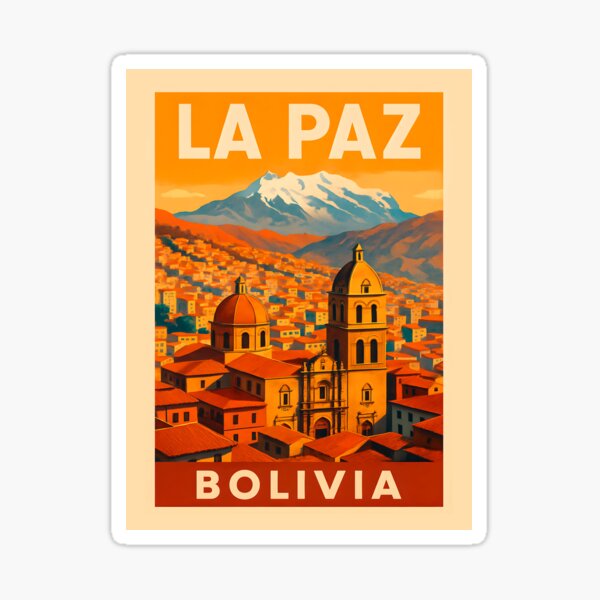 Item preview, La Paz, Bolivia Travel Poster designed and sold by paulrommer.