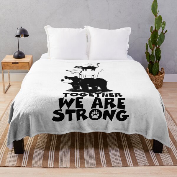 Item preview, Together we are Strong - Animal Encouragement T-Shirt Motif designed and sold by Earth Celebration Designs.