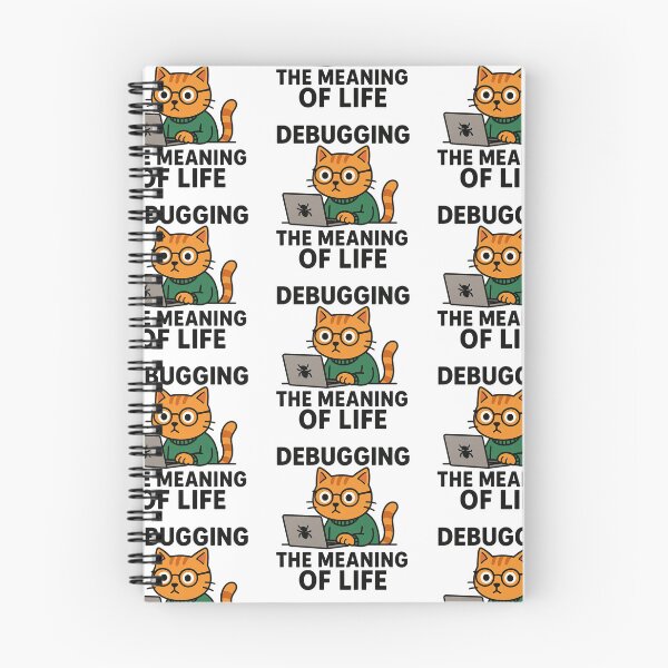 Item preview, Cat Coding - Debugging the Meaning of Life designed and sold by taste-with-it.