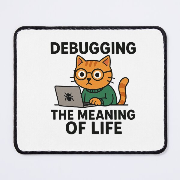 Item preview, Cat Coding - Debugging the Meaning of Life designed and sold by taste-with-it.