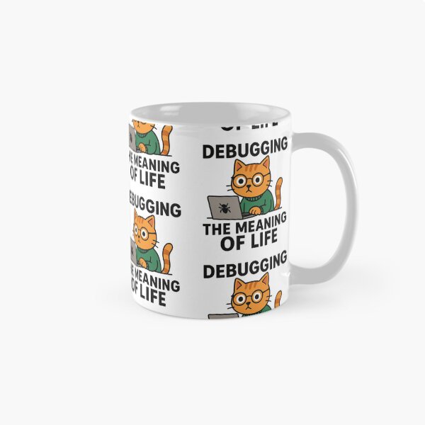 Item preview, Cat Coding - Debugging the Meaning of Life designed and sold by taste-with-it.