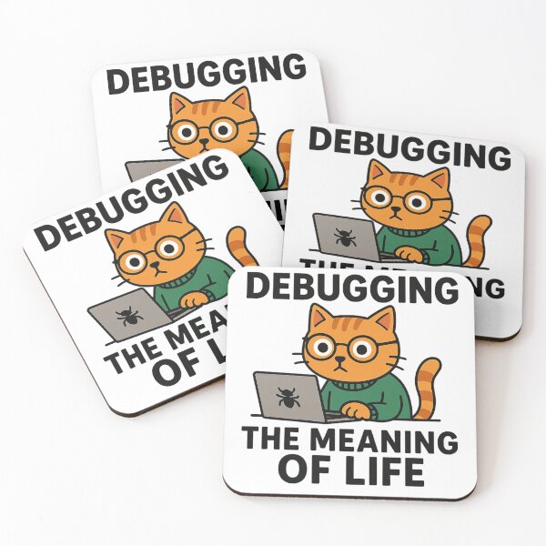 Item preview, Cat Coding - Debugging the Meaning of Life designed and sold by taste-with-it.