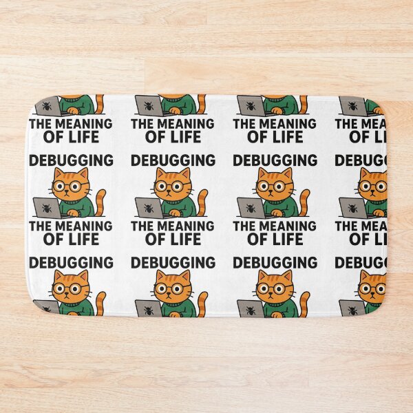 Item preview, Cat Coding - Debugging the Meaning of Life designed and sold by taste-with-it.