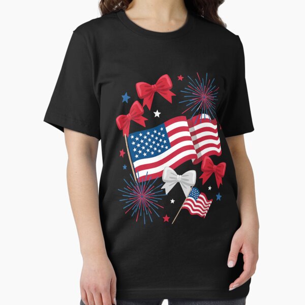 Item preview, Girls USA Flag Fireworks Bows Patriotic 4th of July Coquette  designed and sold by ConceptualVibes.
