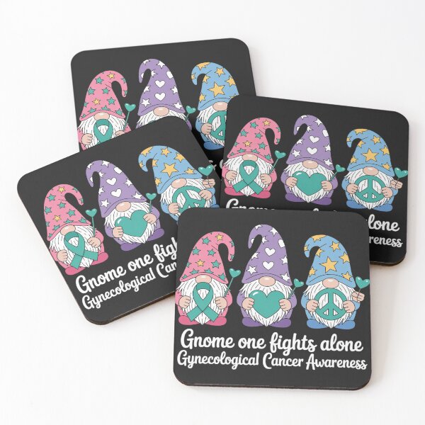 Item preview, Gnome One Fights Alone Gynecological Cancer Awareness designed and sold by ConceptualVibes.