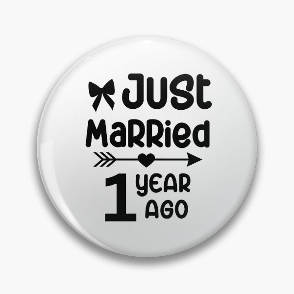 Item preview, Just Married 1 Year Ago, 1st Wedding Anniversary for Men & Women designed and sold by Mozaic Clothes.