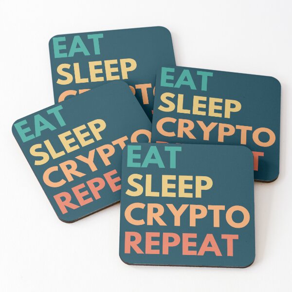 Item preview, eat sleep crypto repeat  designed and sold by AmmarSherJaan.