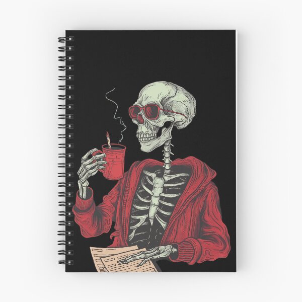 Item preview, Cool teacher Skeleton Coffee Break - Retro Goth Aesthetic designed and sold by NADARTDOM.