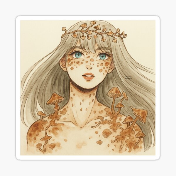 Item preview, Mushroom Lady designed and sold by FariiShop.