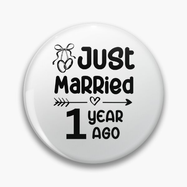 Item preview, Just Married 1 Year Ago, 1st Wedding Anniversary for Men & Women designed and sold by Mozaic Clothes.