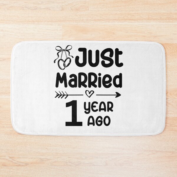 Item preview, Just Married 1 Year Ago, 1st Wedding Anniversary for Men & Women designed and sold by Mozaic Clothes.