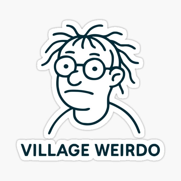 Item preview, Village Weirdo Cartoon designed and sold by quibrak.
