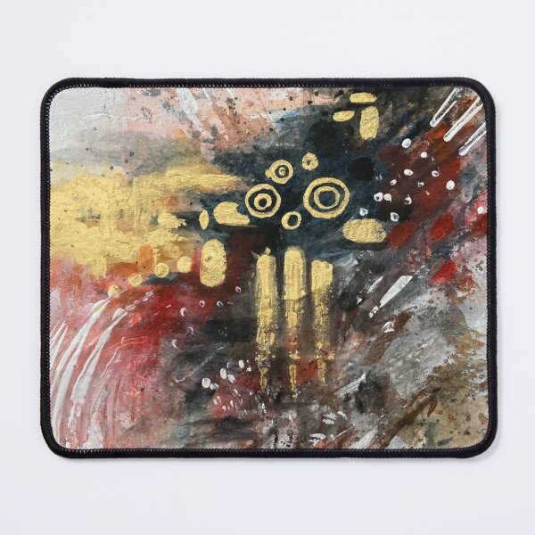 Item preview, Pintura abstracta de técnica mixta con temática industrial urbana designed and sold by Tahnja Wolter.