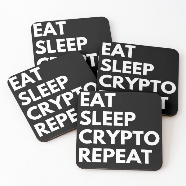 Item preview, eat sleep crypto repeat designed and sold by AmmarSherJaan.