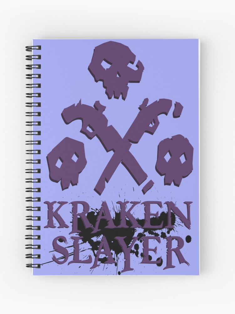 Kraken Slayer Sea Dogs Spiral Notebook By Cthulhusroadie Redbubble