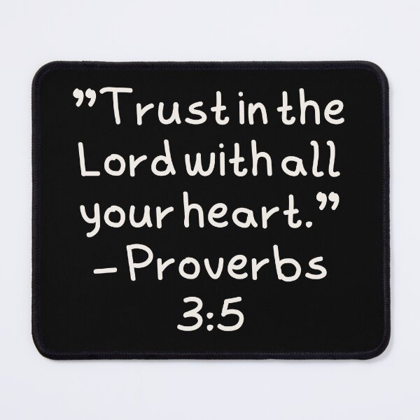 Item preview, Trust in the Lord – Proverbs 3:5 Handwritten Christian Verse Design designed and sold by astersgraphics.
