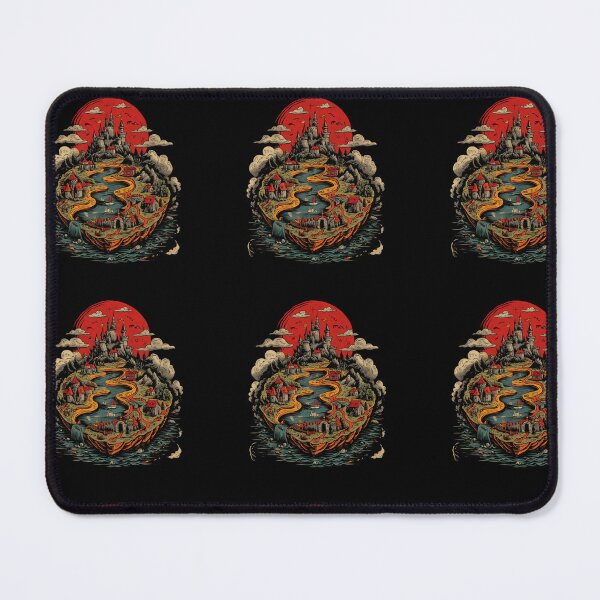 Item preview, Floating Fantasy Kingdom - Enchanted Medieval Map Design designed and sold by NADARTDOM.