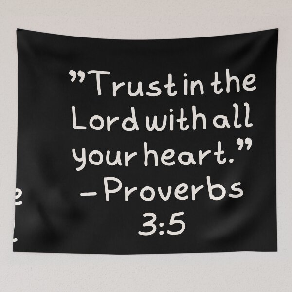 Item preview, Trust in the Lord – Proverbs 3:5 Handwritten Christian Verse Design designed and sold by astersgraphics.