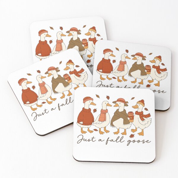 Item preview, Autumn Cozy Geese with Scarves and Coffee Fall Vibes designed and sold by haitrieuic96.