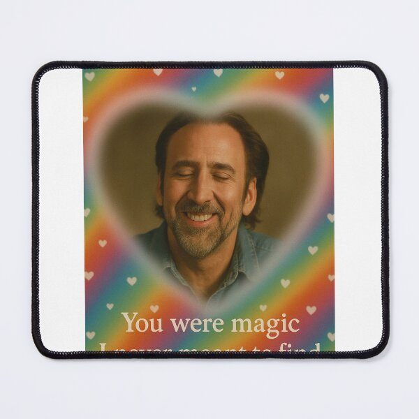Item preview, Nicolas Cage Happy Valentine's Day funny prank love heart meme designed and sold by CheeseBlueprint.