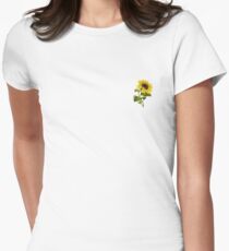 Sunflower Sticker Women's Fitted T-Shirt
