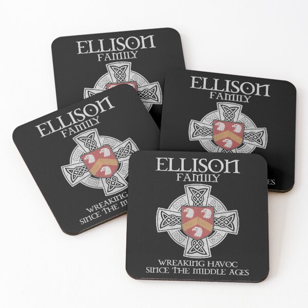 Item preview, Ellison Family Crest – Medieval Heritage Emblem for Ancestry Lovers & Vintage Style Fans designed and sold by 9X FR.