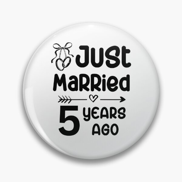 Item preview, Just Married 5 Years Ago, 5th Wedding Anniversary for Men & Women designed and sold by Mozaic Clothes.