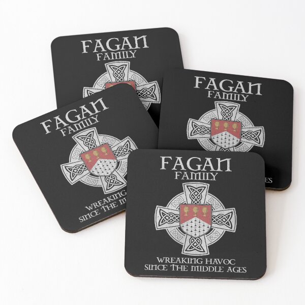 Item preview, Fagan Family Crest – Medieval Heritage Emblem for Ancestry Lovers & Vintage Style Fans designed and sold by 9X FR.