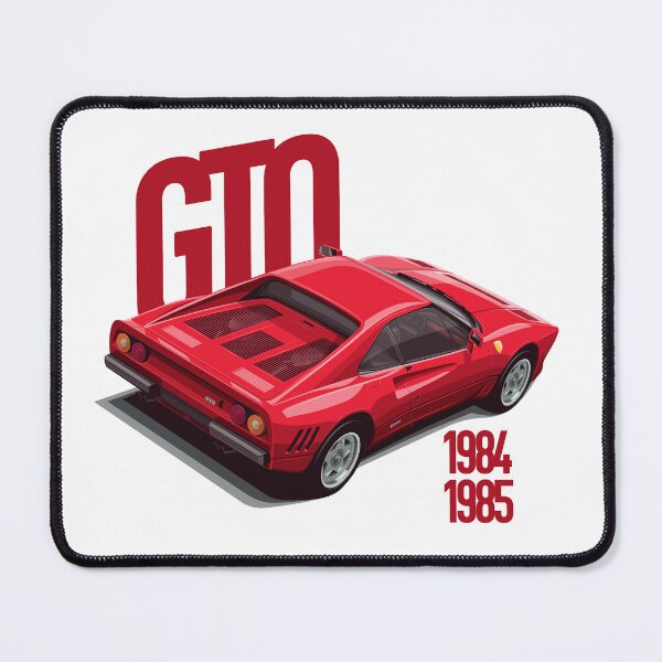 Item preview, Legendary 288GTO 80s Turbo Sports Car – Red Icon Rear View Illustration designed and sold by Ride & Relive.