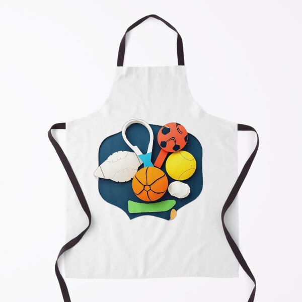 Item preview, Vibrant Paper Collage Sports Equipment designed and sold by sharon1210.