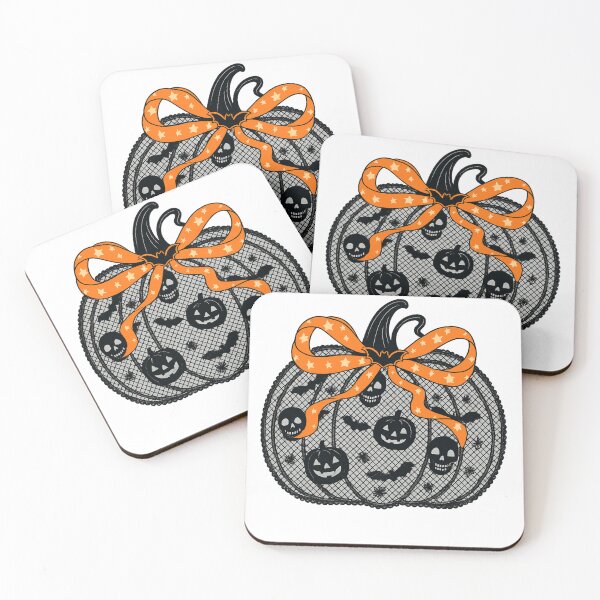 Item preview, Lace Pumpkin Halloween Design with Skulls, Bats, and Star Bow designed and sold by haitrieuic96.