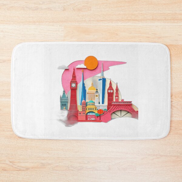 Item preview, Vibrant Paper Collage Landmarks designed and sold by sharon1210.